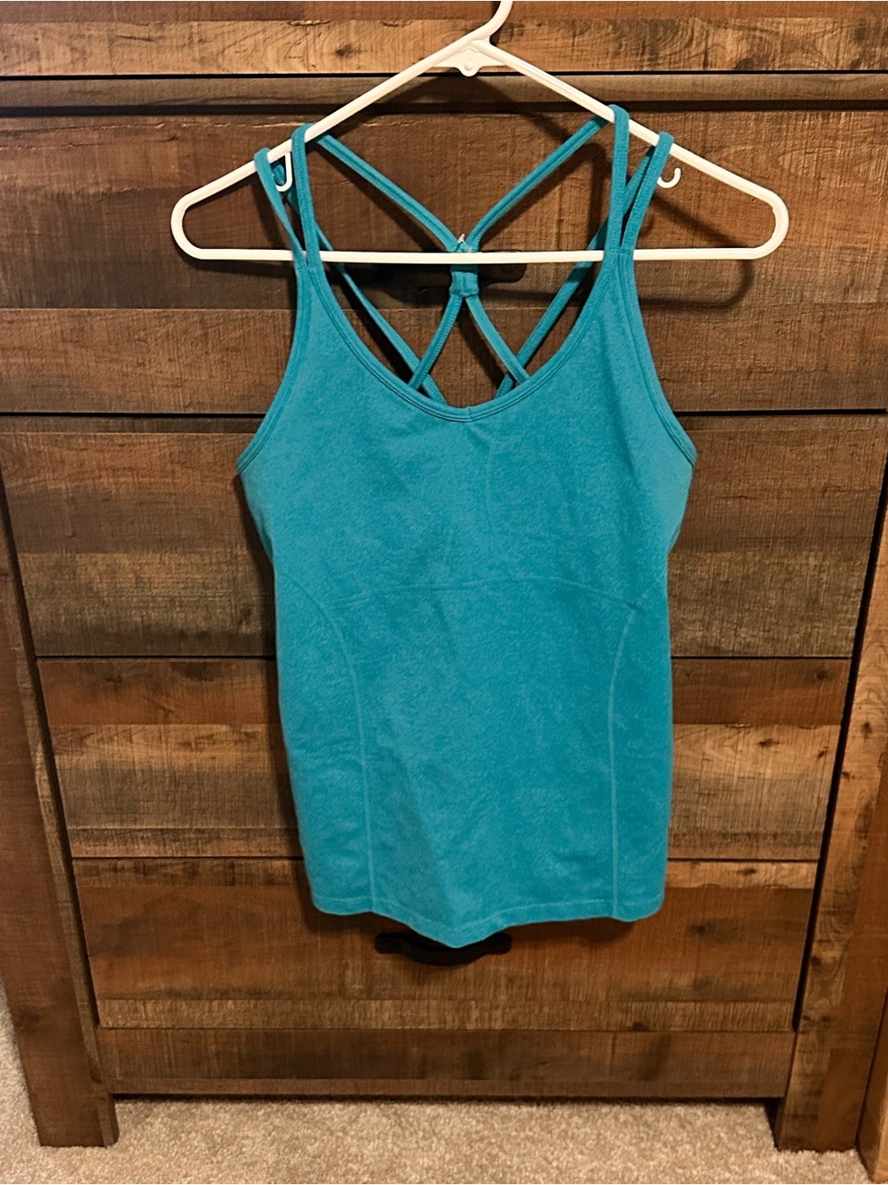 Athleta Turquoise Strappy Back Women's Tank Top